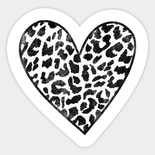 Leopard Heart Sticker